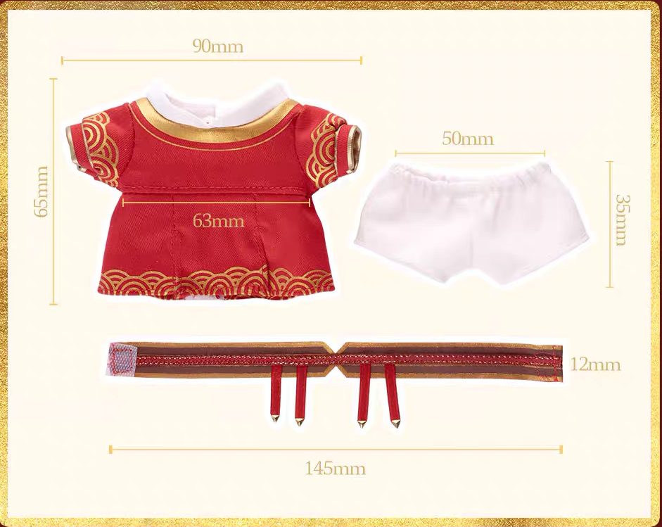 魔道祖師 KAZE 10cmぬいぐるみ用衣装（騎射服）【お取り寄せ・日本から