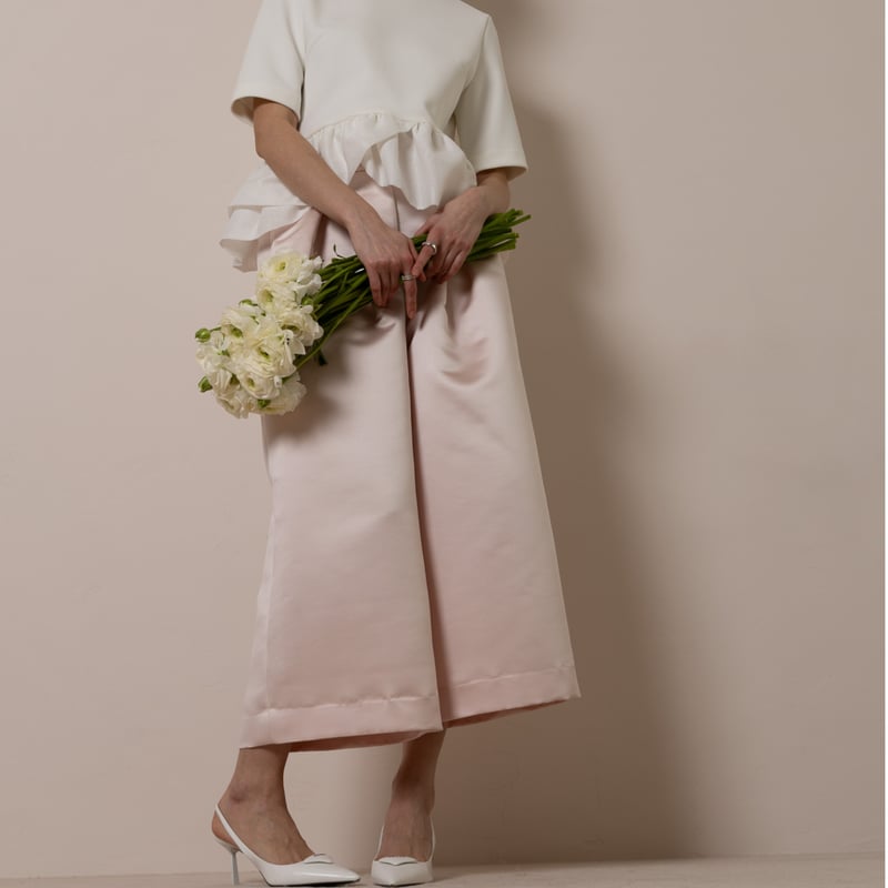 新品heve サテンフレアガウチョパンツ362024AW