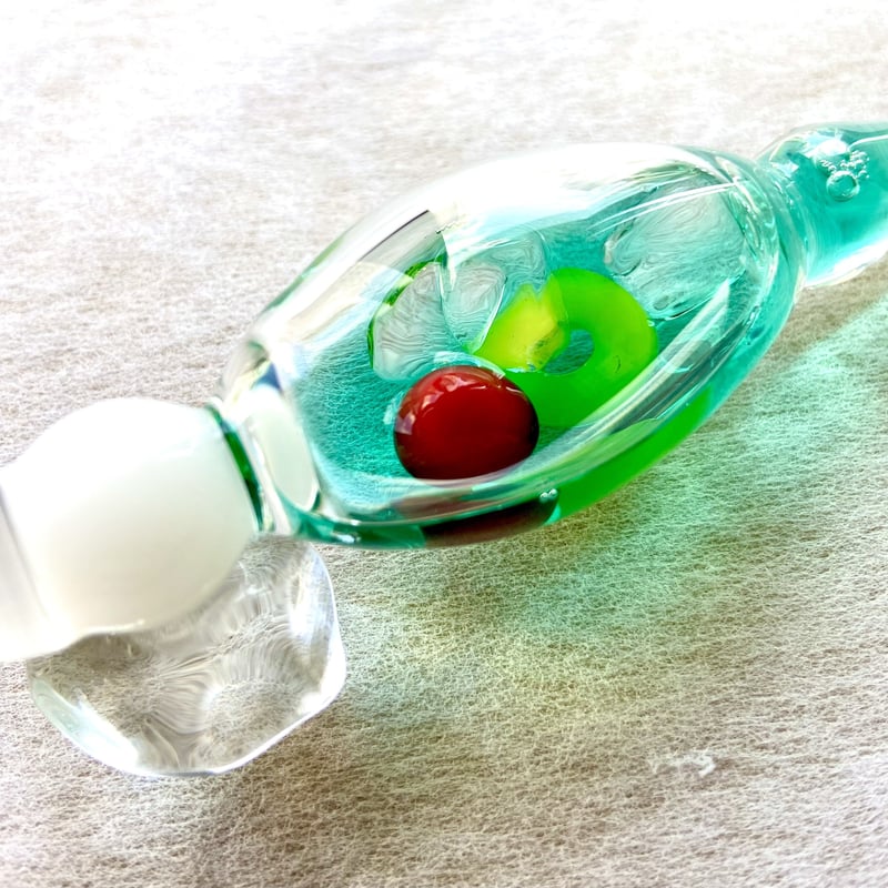 TOMAI Fine Lampwork ガラスペン 昭和レトロシリーズ クリームソーダ