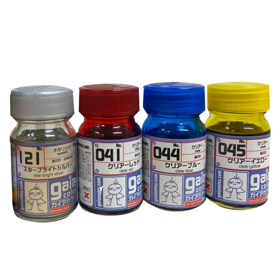 限定販売】ガイアノーツ「クリアー3色・シルバー・薄め液」セット