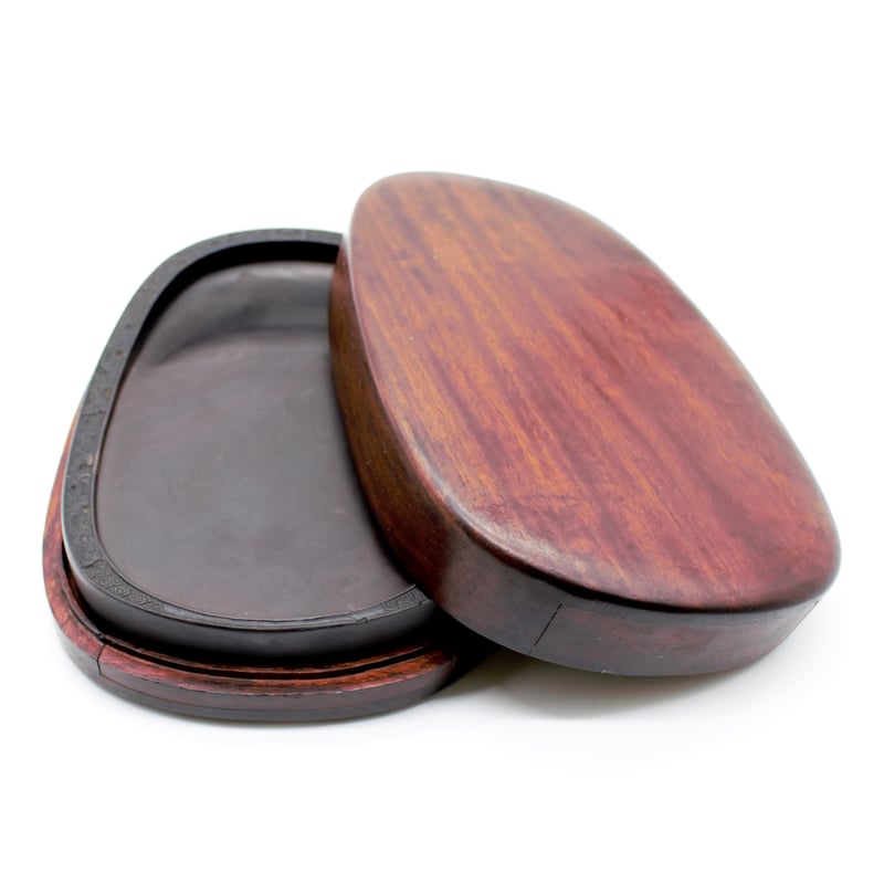 逸品】 『 端溪硯 旧麻子坑 』 楕円型 | 創業寛文12年 菊屋公式