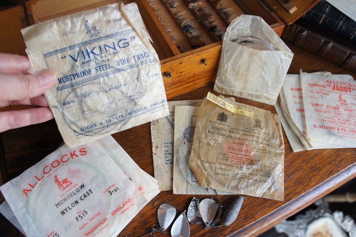 毛鉤のセット イギリス ビンテージ フライフィッシング | Antiques