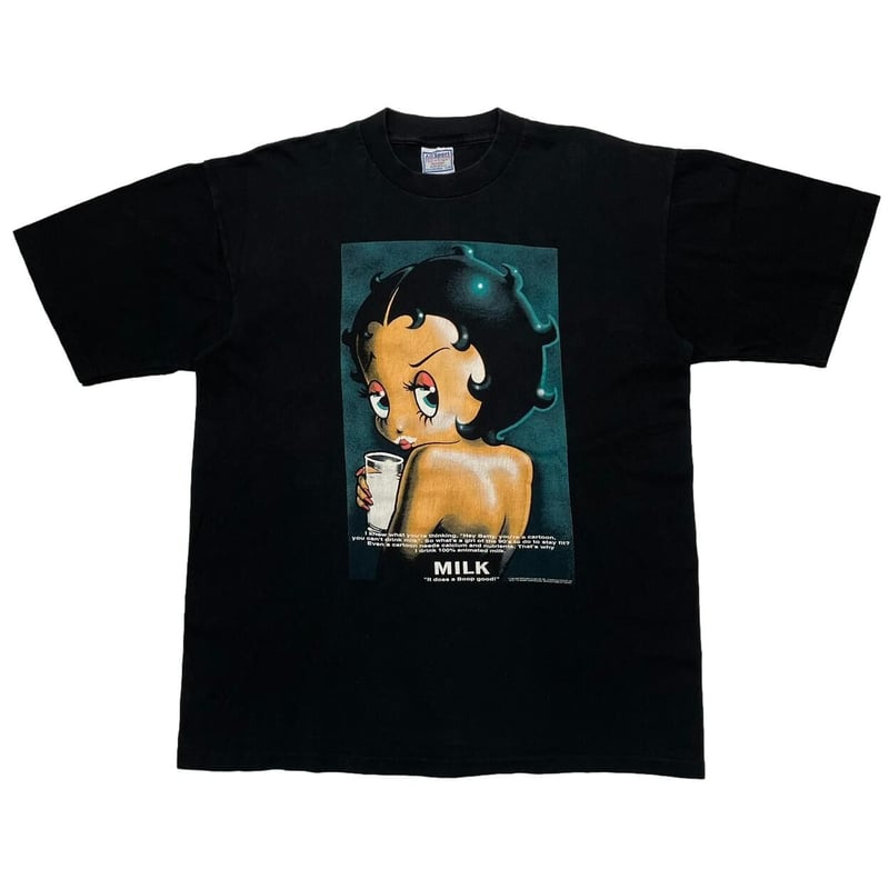 BETTY BOOP GOT MILK? BLACK ALL SPORT XL 1795 |