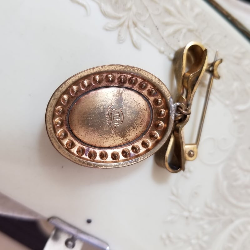 1940-1950年代 貴婦人のヴィンテージブローチ TLM(Thomas L. Mott)製