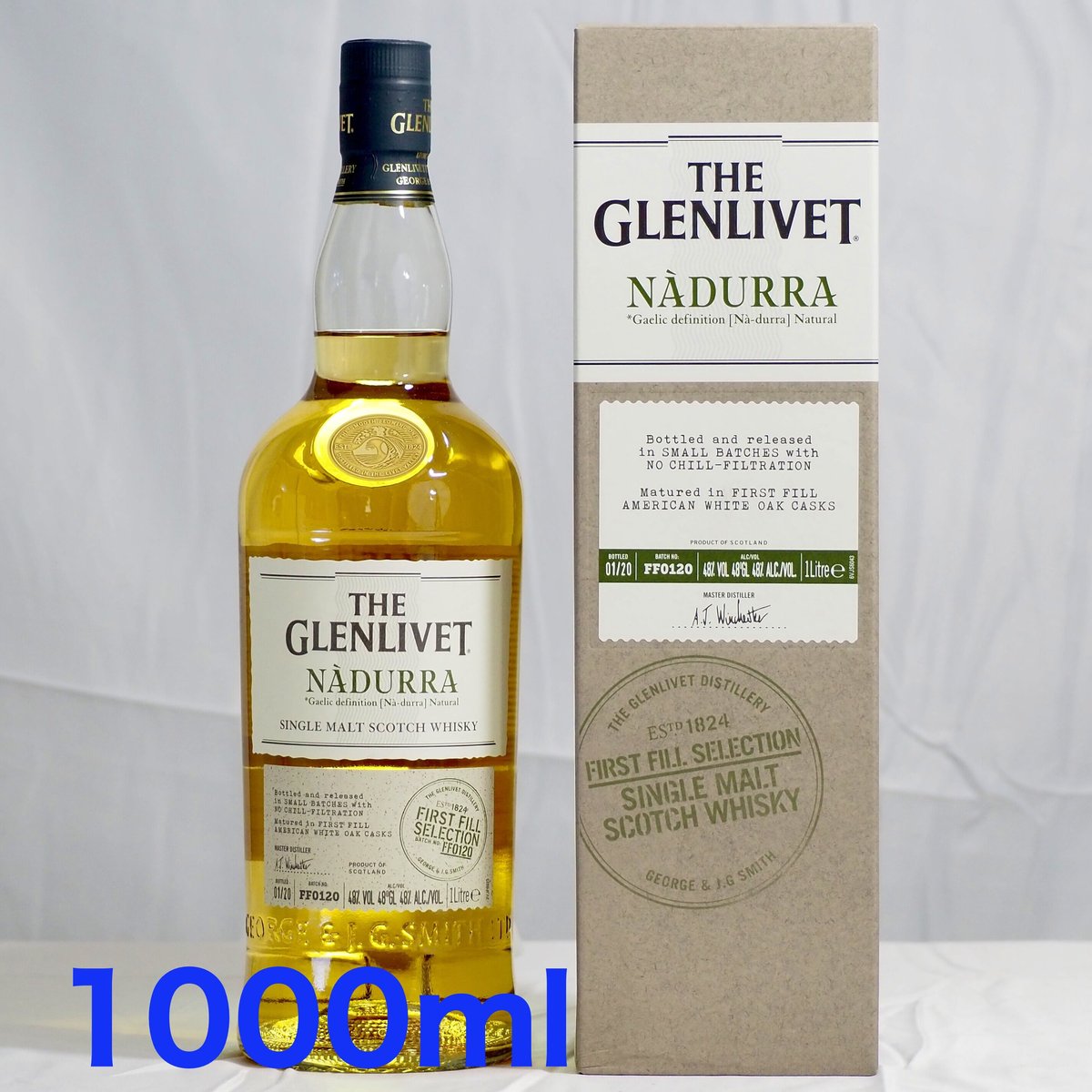 5394【未開栓】ザ・グレンリベット ナデューラ16年 1000ml 48% 5394