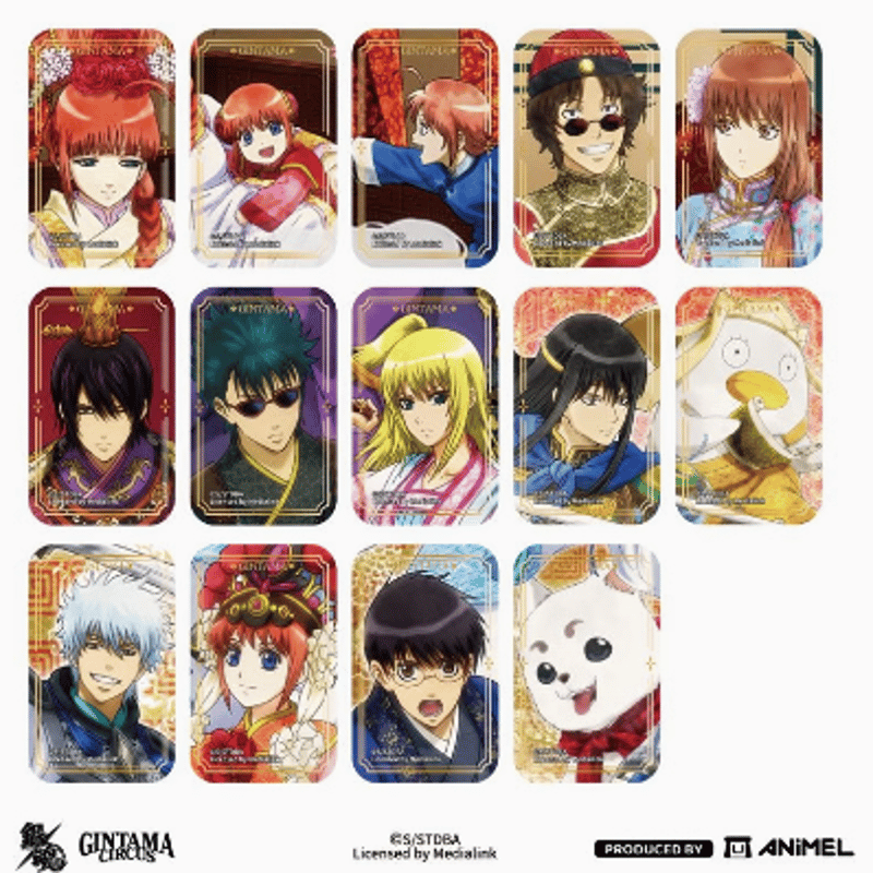 銀魂 サバイバルゲーム風 サバゲー 缶バッジ 6種 銀魂 サバイバル