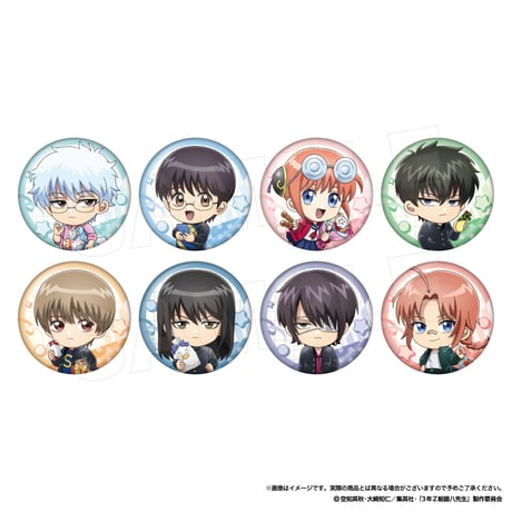 銀魂 缶バッジ、アクキー、ポストカード、ステッカー、メモ帳 銀魂 缶