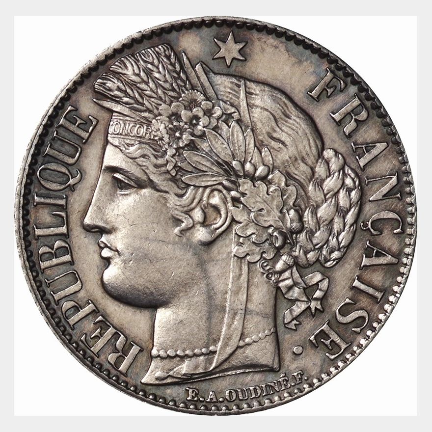 本日20時迄】1974年 フランス フラン MS69 最高鑑定 2枚セット