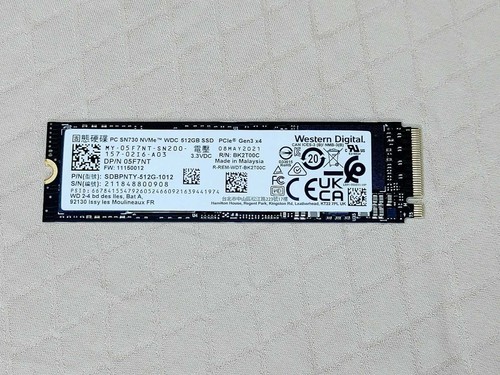 W es te m D i gita PC SN730 NVMe SSD 1TB Western Digital PC SN730