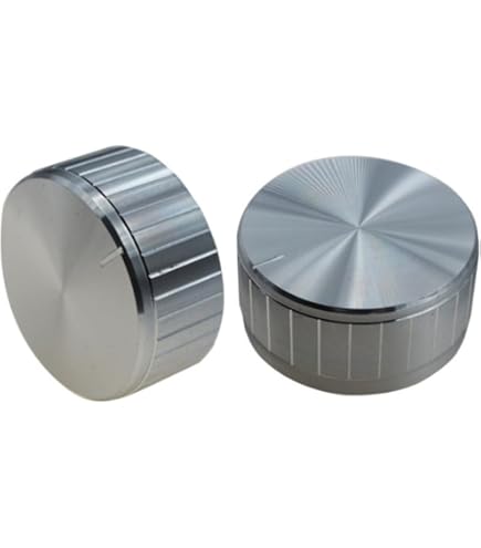 Amazon | Linkman アルミ製ツマミ(ボリューム用) シルバー 30φ