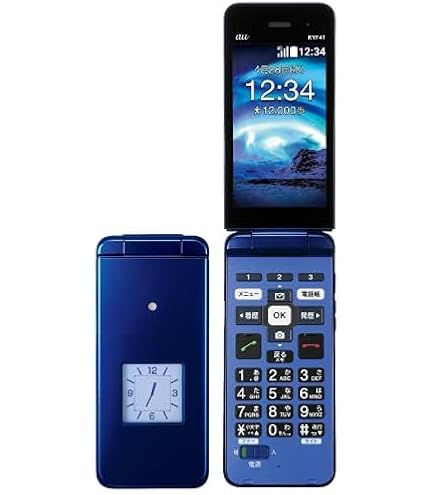 Amazon | au GRATINA KYF42 ライトブルー 4G ガラケー グラティーナ