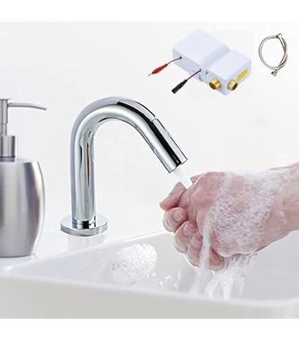 Amazon | SANEI(サンエイ) 自動水栓 DC、AC兼用 EY506-2T-13 | 洗面水栓