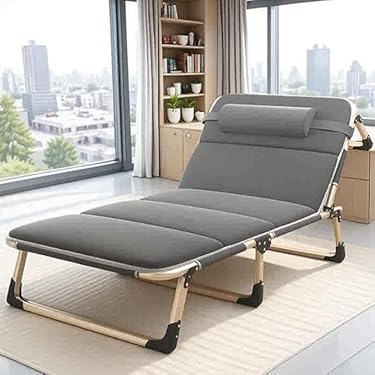 TUIYIDUO 折りたたみ簡易ベッド(ホワイト, 190x70x37.5cm) TUIYIDUO