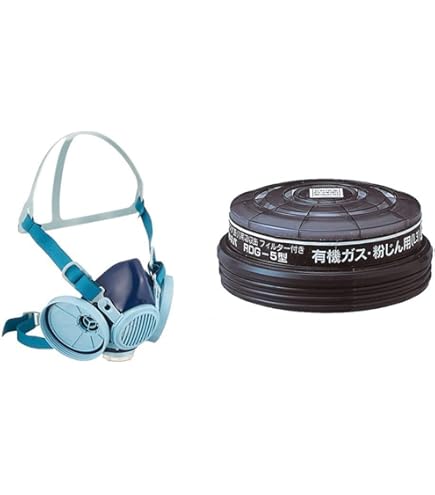Amazon | 防毒マスク用吸収缶 有機ガス用吸収缶 RDG－5型 1個 / 1-6546
