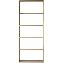 Amazon｜無印良品 スタッキングシェルフ・ワイド・5段・オーク材 幅