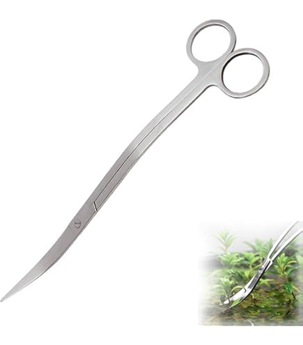 Amazon | アクアリウム水草用トリミングハサミ オールステンレス 全長