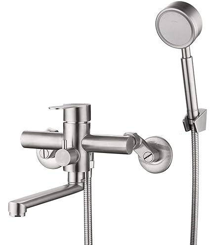 Amazon | シングルシャワー 混合栓 浴室用 パイプ長さ170mm リング