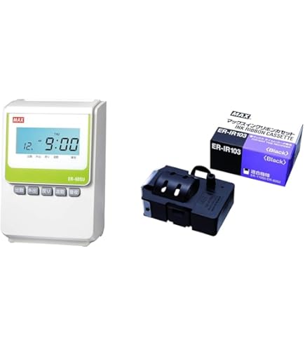 Amazon.co.jp: マックス ER-60SU タイムレコーダー カード付4点セット