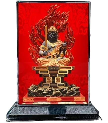 Amazon.co.jp: 修縁堂仏教美術品 大迫力 不動明王 立像 不動明王像