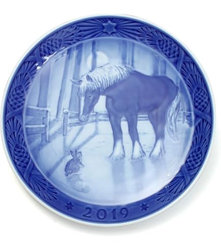 Amazon.co.jp: 1919年 ロイヤルコペンハーゲン イヤープレート「雪に覆