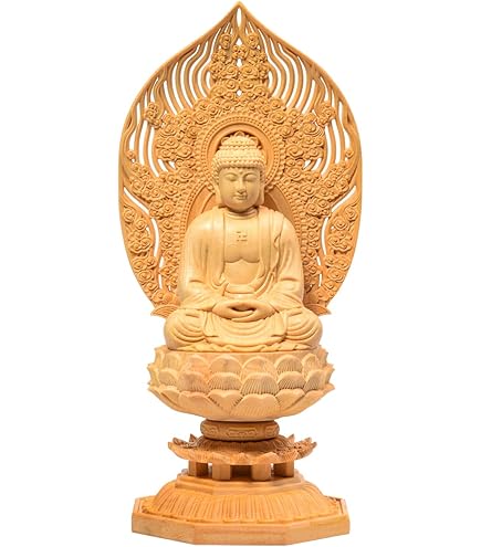 旧白銅発銀釈迦仏像の置物