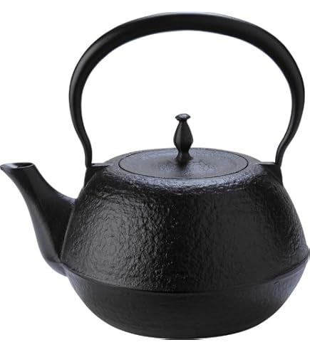 Amazon | 木屋 鉄瓶 水沢姥口 焼付漆 1.5L 日本製 IH200V対応 | 木屋