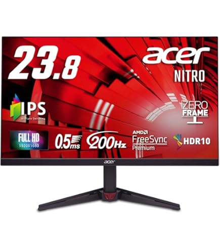 Amazon.co.jp: Acer ゲーミングモニター Nitro QG241YPbmiipx 23.8