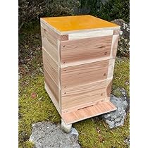 nacura 日本蜜蜂重箱式巣箱3段【ワイヤー着脱式】完成品×2基