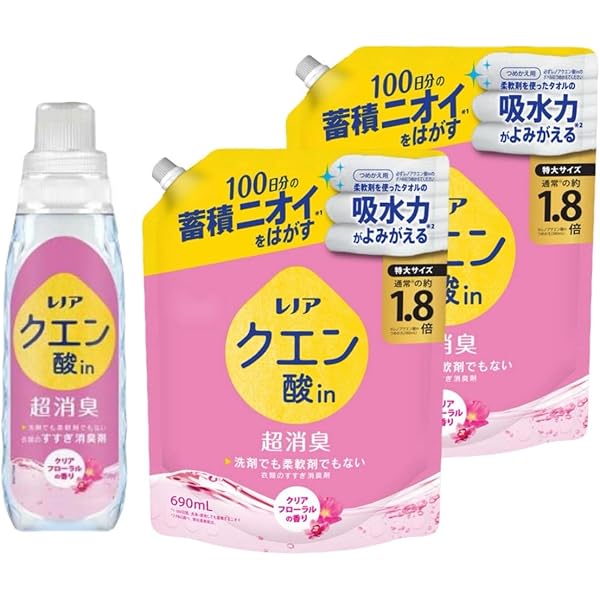 Amazon | 【セット買い】レノア クエン酸in 超消臭 すすぎ消臭剤