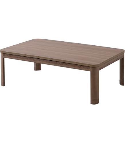 Amazon.co.jp : 協立工芸 家具調こたつ【120×80cm】【ブラウン