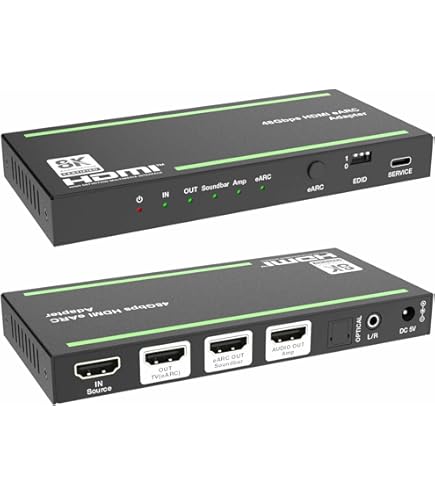 Amazon.co.jp: HDFury eARC対応HDMI音声分離器・eARCアダプター 4K HDR