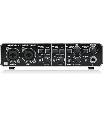Amazon.co.jp: 5V Behringer U-Phoria UMC404HD audio interface