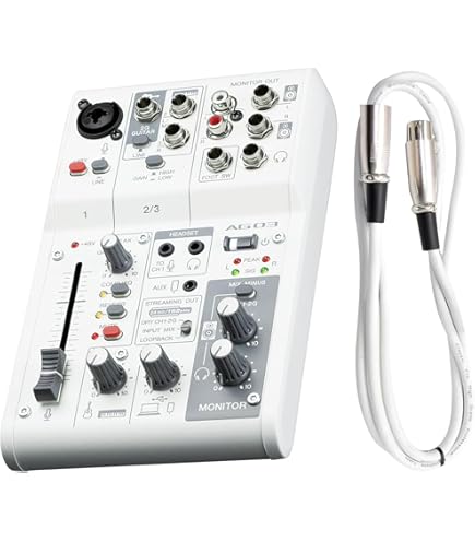 Amazon | YAMAHA AG03MK2 Mezclador de transmisión en vivo de 3