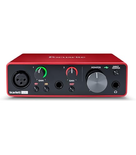 Amazon.co.jp: FOCUSRITE Scarlett Solo 第4世代 USBオーディオ