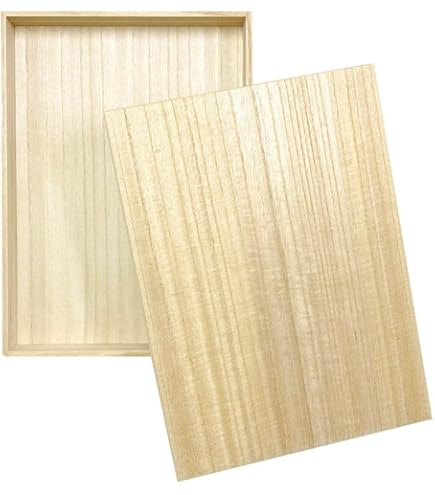 Amazon｜増田桐箱店 桐箱 B5サイズ 蓋あり かぶせ箱 W30.1cm×D22.5cm