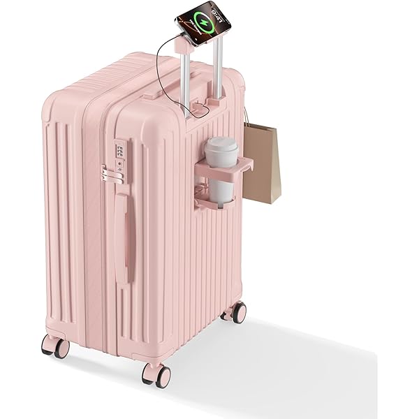 Amazon | [夏島売店] スーツケース ピンク 30インチ：35×42×73cm、10日