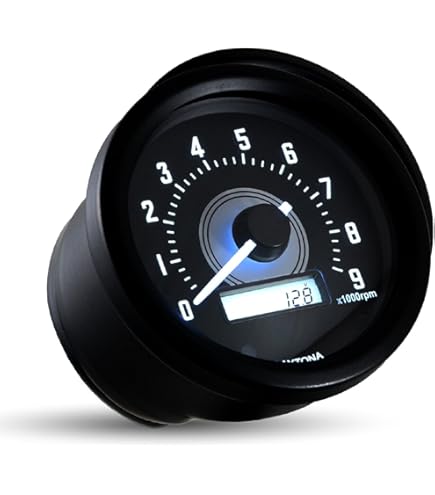 Amazon | デイトナ(Daytona) バイク タコメーター 電気式 電圧計