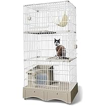 Amazon.co.jp: アイリスプラザ キャットケージ 猫 ケージ トイレ一体型