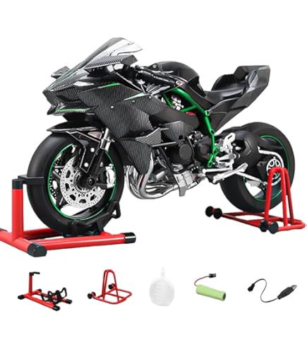 Amazon.co.jp: HTLNUZD 1/6スケール H2R 合金 ダイカスト バイク 音と