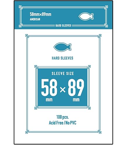 Amazon | カードスリーブ ミニユーロサイズ ハードタイプ 46mm X 69mm