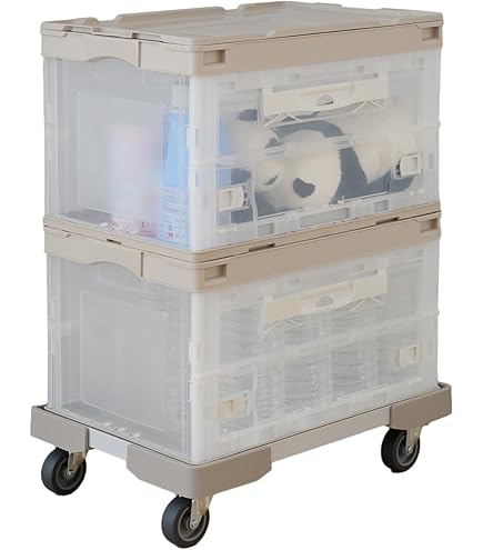 Amazon｜収納ボックス オリコン 折りたたみコンテナ 50L 両扉