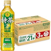 Amazon.co.jp: サントリー 特茶 3週間継続パック 500ml×21本+お試し品3
