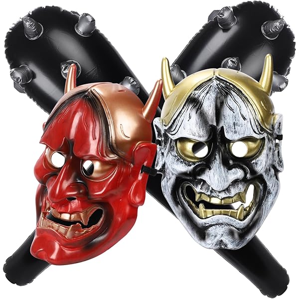 Amazon | [ダイシン] 鬼面（赤） 鬼のお面 節分 赤鬼 豆まき マスク 鬼