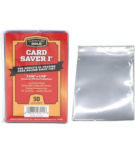 PSA ロゴ付きスリーブ 20パック 1000枚 Amazon.co.jp: Cardboard Gold