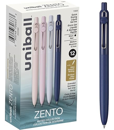 Amazon | uniball Zento リキッドゲルインク格納式ペン 中字 (0.7mm
