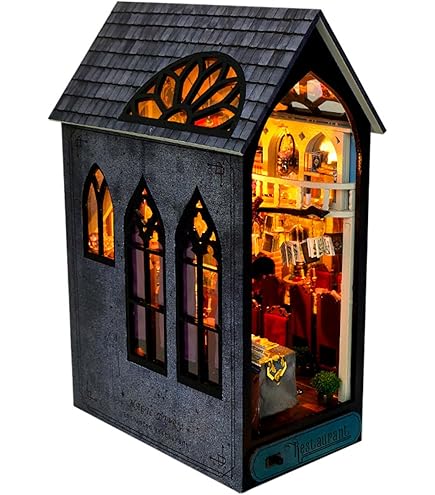 Amazon.co.jp: Spilay DIY ドールハウス ミニチュア 本 ヌック