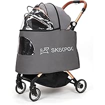 Amazon.co.jp: SKISOPGO ペットカート 小型犬 分離型 犬用バギー