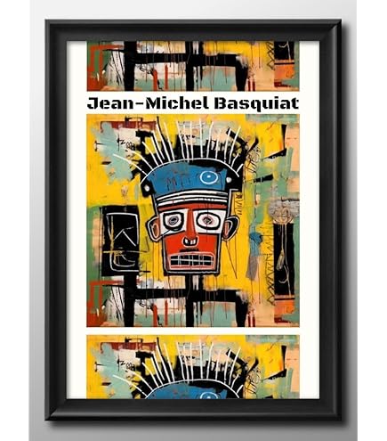 バスキア JEAN-MICHEL BASQUIAT 油絵 1 バスキア JEAN-MICHEL