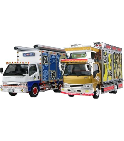 Amazon | 1/32 猛烈ファイター 16 中型デコトラ4t 旗頭 絶版