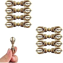 修縁堂】五鈷杵 金剛杵 真鍮製 チベット仏教 真鍮 寺院仏具 法器